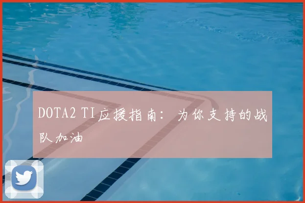 DOTA2 TI应援指南:为你支持的战队加油